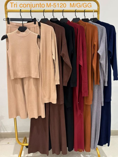 Conjunto de 3pecas kimono regata e calça