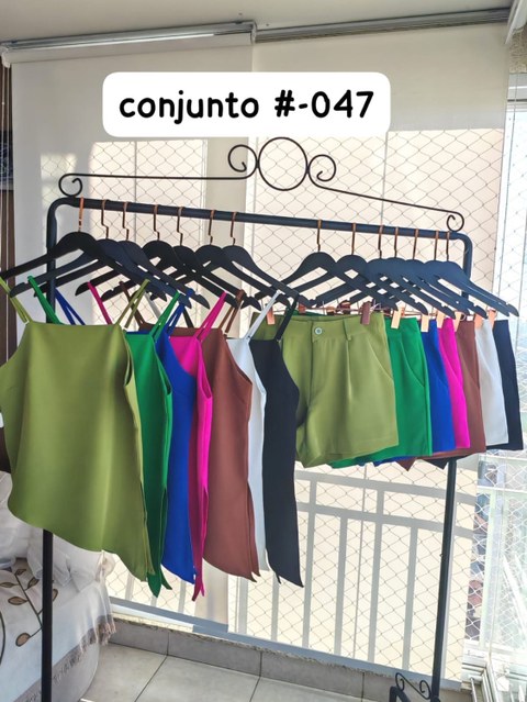 Conjunto de alfaiataria regata com short