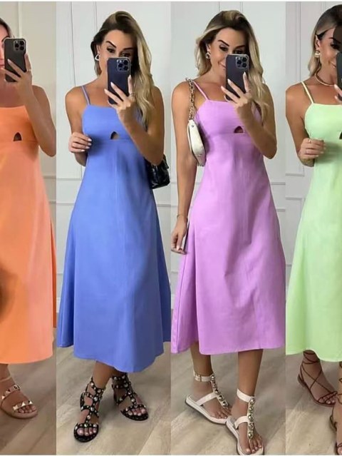 vestido longo de marrant com bojo com zíper na custa