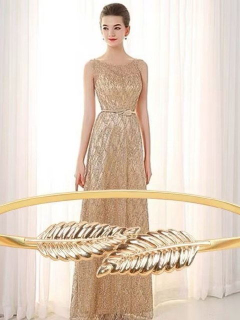 Cintos Finos Para Vestidos Elástico Trecho Feminino