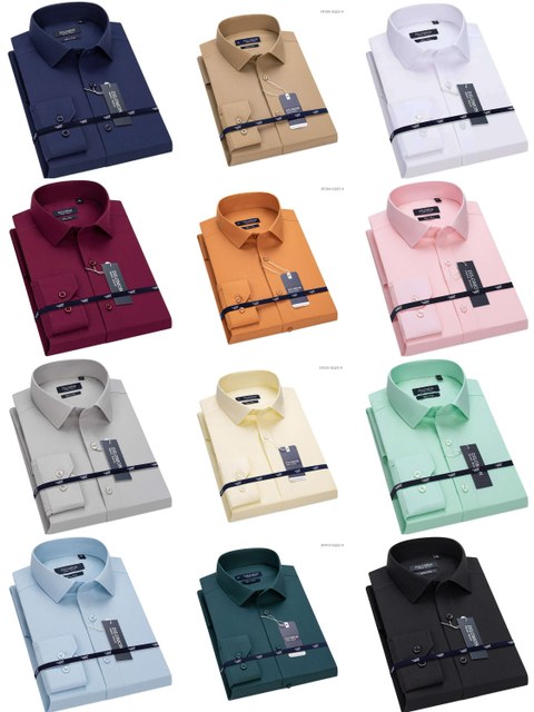 Camisa Social Masculina Manga Longa Slim Fit