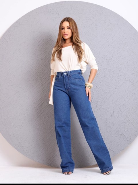 Calça wid legue sem elastano