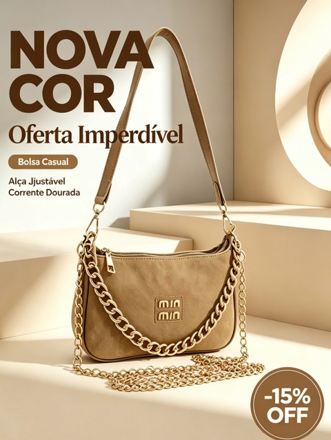 Bolsa Tiracolo com alça transversal AL-1467