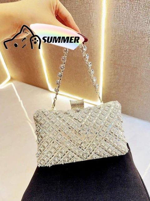 Bolsa Clutch estruturada com pedrinha chic AL-1377