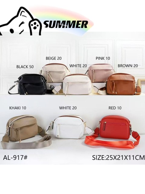 Bolsa transversal com alça de tecido na mesma cor AL-917