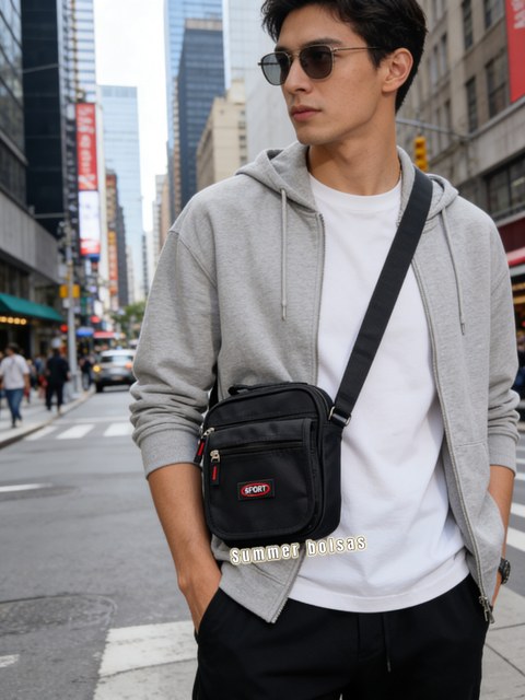 Bolsa masculina transversal AL-304