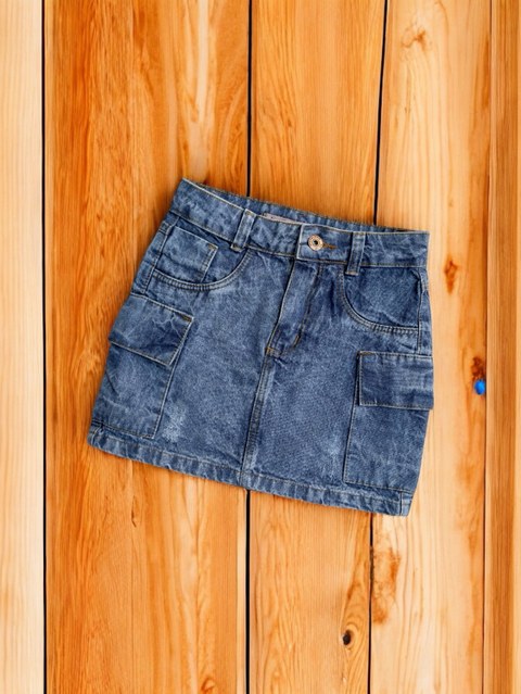 Saia cargo feminina marmorizado