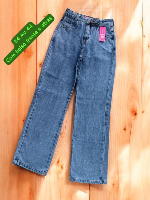 Calca jeans feminina widleg/pantalona Clara