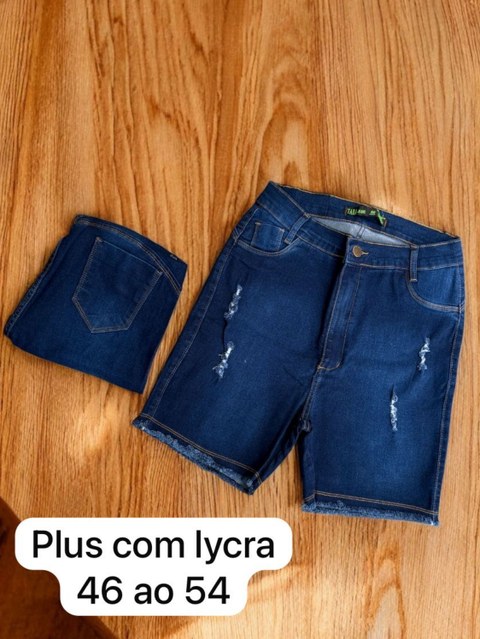 Short meia coxa plus com lycra 46 ao 54