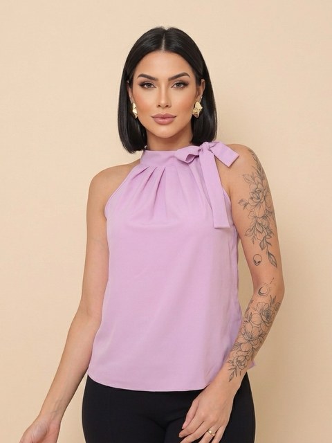 (Regata Gola Alta Liso Feminina)**