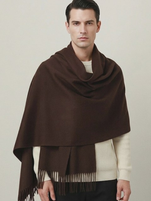 (Cachecol Liso Grosso Masculino)**