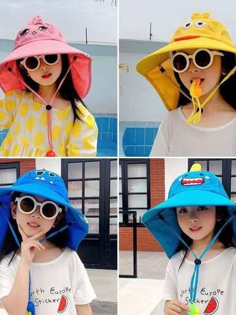 Chapéu de Praia Infatil com Apito Proteção UV 50