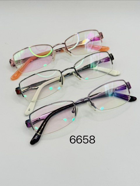 Armacao para oculos metalico ,modelo oval pequeno-6658