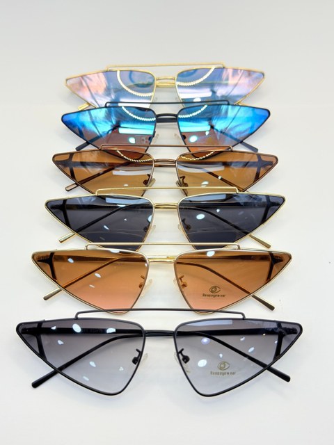Oculos de sol metalico triângulo -T011