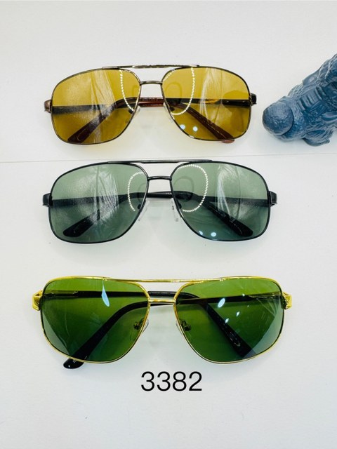 Oculos de sol metalico, Lente de Vidro-3382