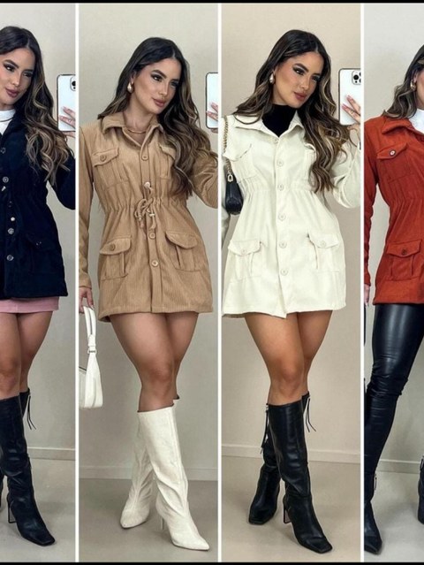 Parka COTELÊ 3D Lancamento Outono Inverno