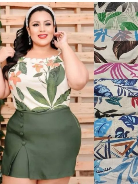 Blusinha Plus size fresquinha