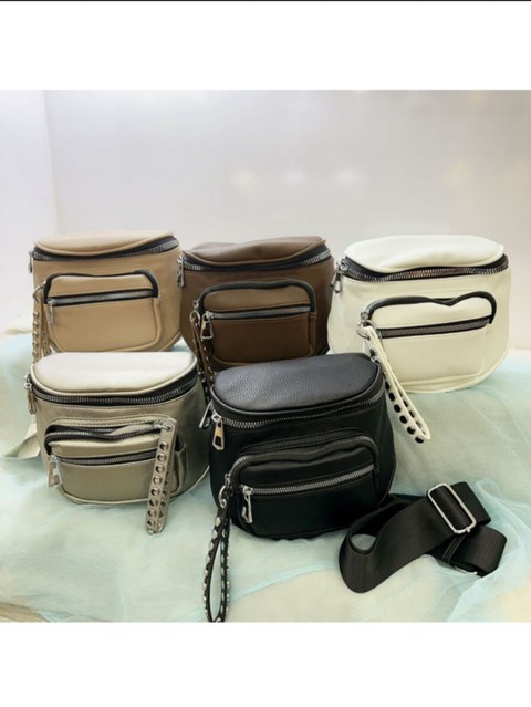 Bolsa linda de couro macio