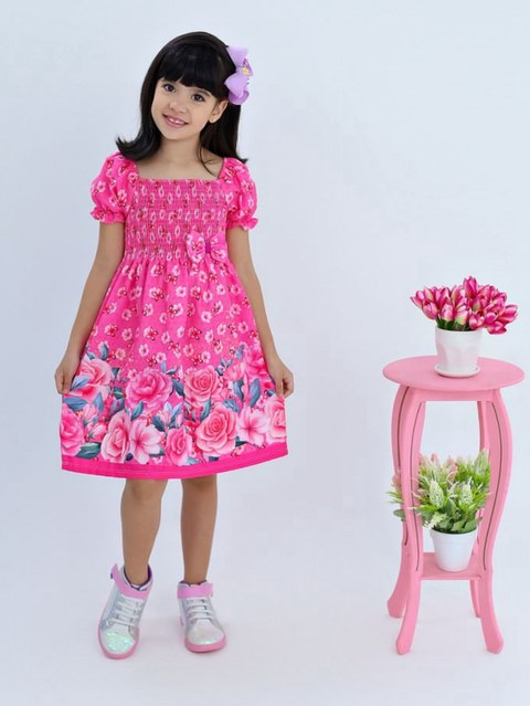 Vestido infantil estampado