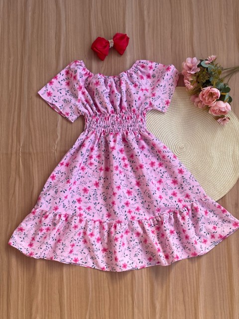 Vestido princesa infantil floral