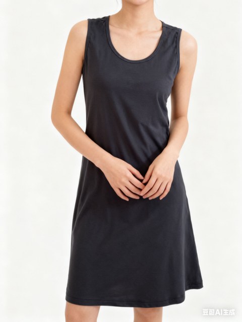 Vestido curto regata liso