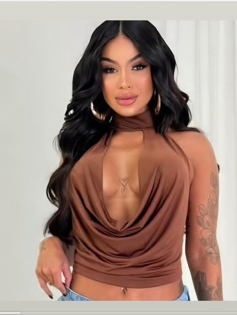 Cropped  Choker com bojo