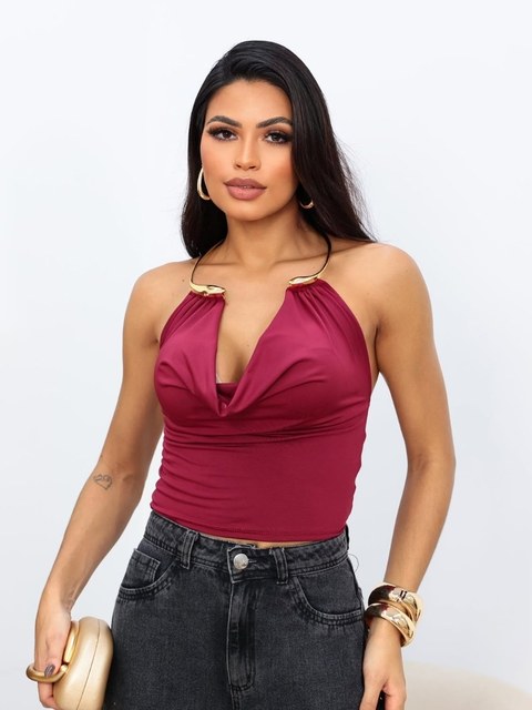 Cropped  de argola