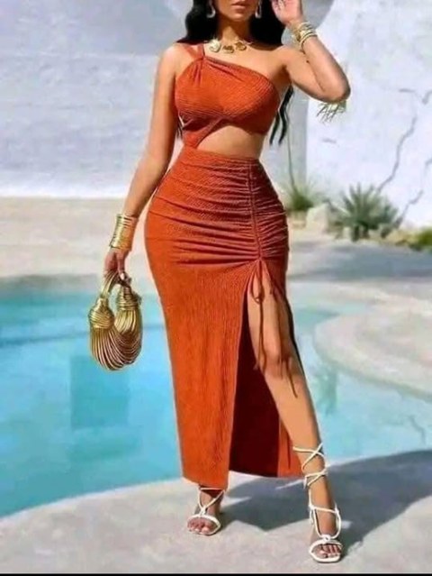 Vestido canelado Anaruga