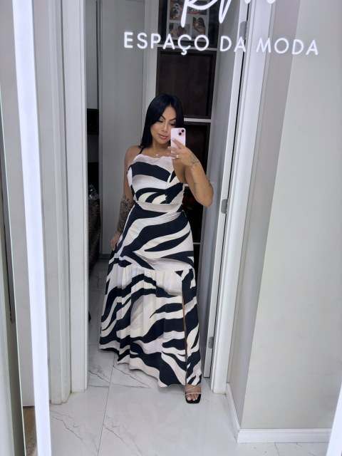 Vestido Longo estampado