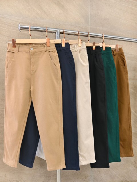 Calça sarja com flanelada importado F1849#