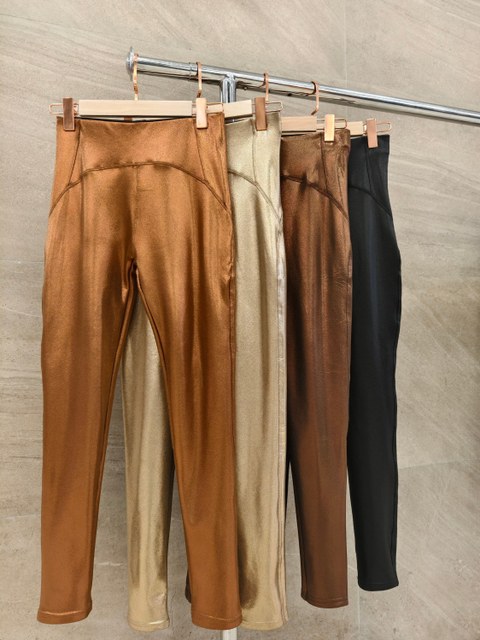 calça leggings lurex com flanelada importado pk0920