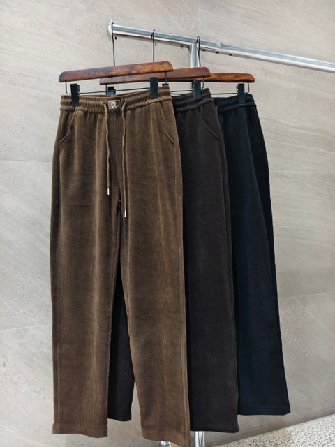 calça cotelê aveludada importado femininas modas 8544