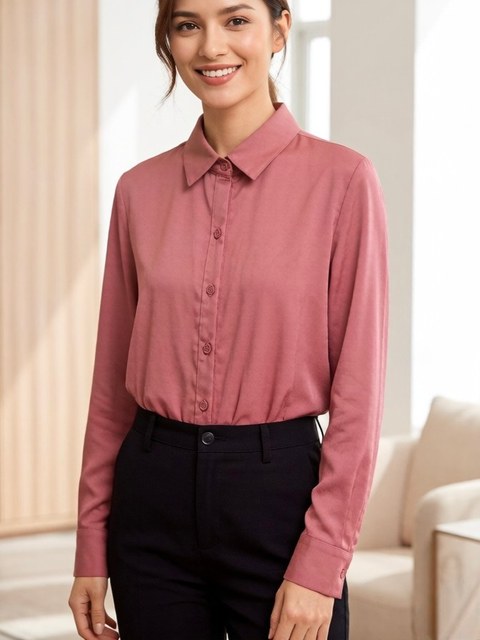 camisa cetim importado femininas modas A8036