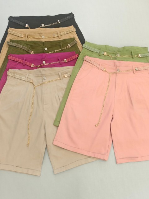 Bermuda plusai sarja importado femininas modas MF2817
