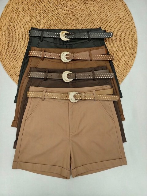 short Resnada plus size importado femininas GY7277