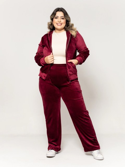 Conjunto De Veludo Plush Plus Size- Conpl-001