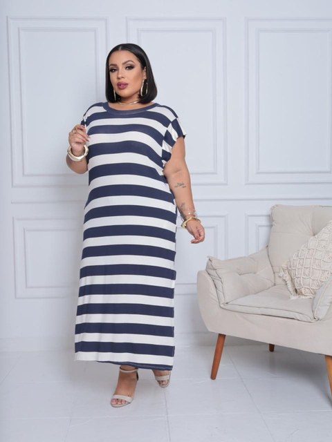 Vistidos mide listrado manga muscle G2