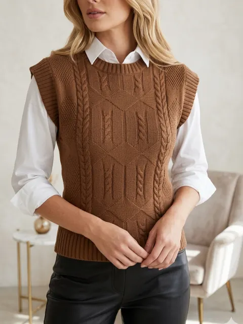 Blusa e Colete tricô modal.