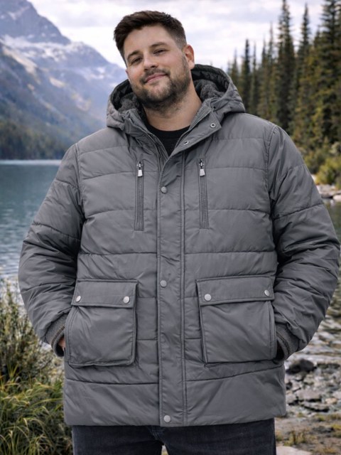 Jaqueta Bobojaco forrada masculina plus size