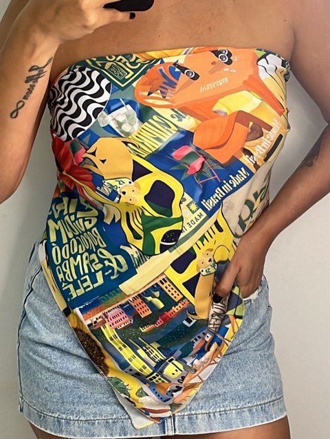 Lenço do Brasil 90x90