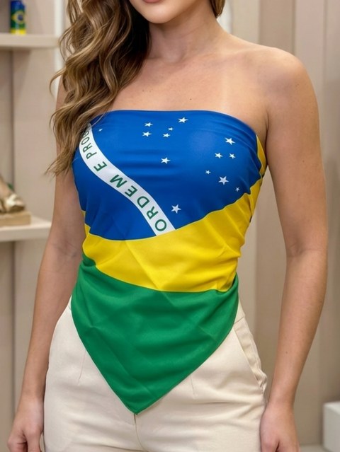 Lenço do Brasil  TAM 90x90