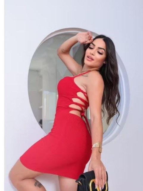 Vestido  de alça com bojo