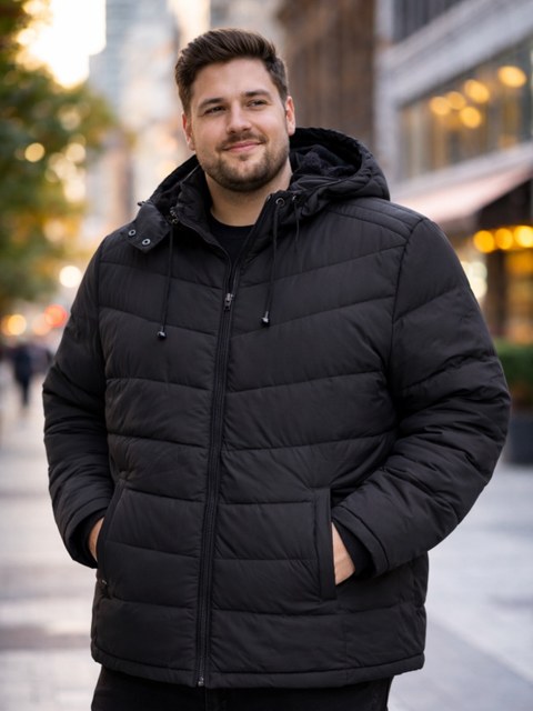 Bobojaco forrada com fone feminino plus size