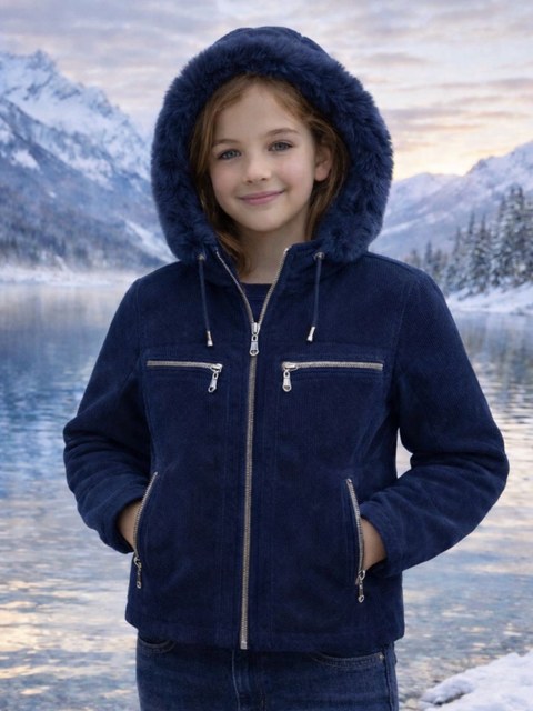 Jaqueta sarja forrada infantil menina