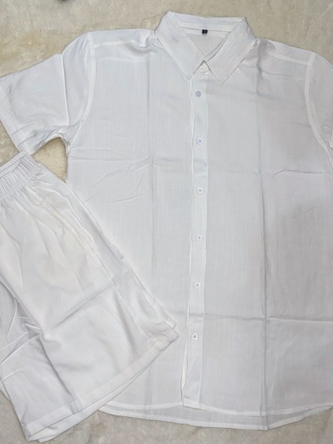 Camisa Conjunto masculina manga curta lisa