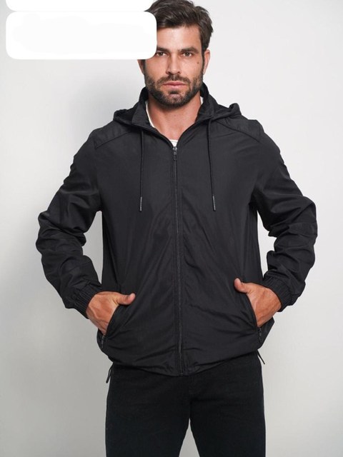 Jaqueta masculina corta vento