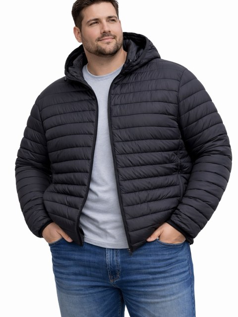 Jaqueta tamanho plus gominho naylon