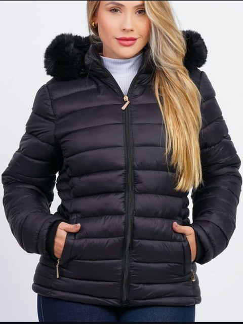 Jaqueta bobojaco  feminina gominho forrada com pelo