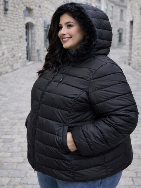 Jaqueta gominho nylon feminina G1 até G5 Peluciada