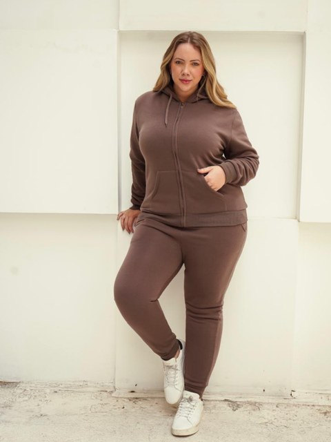 Conjunto moletom feminino plus size